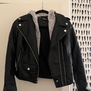 BNCI Hooded Leather Jacket